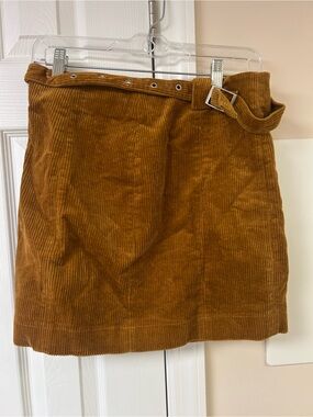 Urban Outfitters Corduroy Mini Skirt Brown